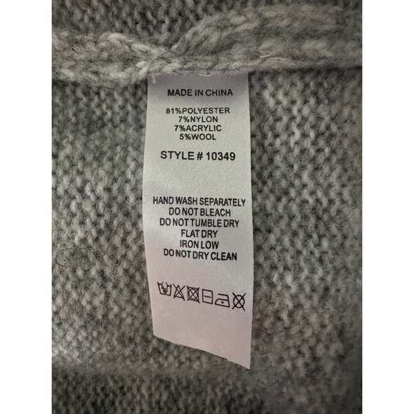 Shop‎ the Mint Gray Marled Knit Crew Neck Long Sleeve Sweater Dress XL - Picture 5 of 6